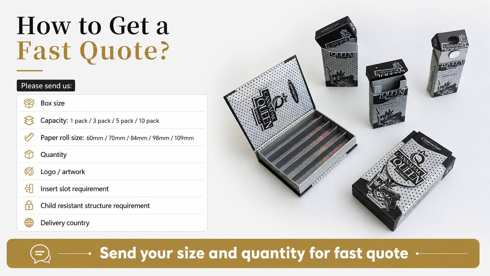 child resistant pre roll boxes custom logo